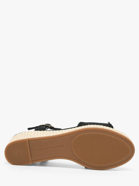 Sandales En Cuir Tommy hilfiger Noir women 9470BDS vue secondaire 3
