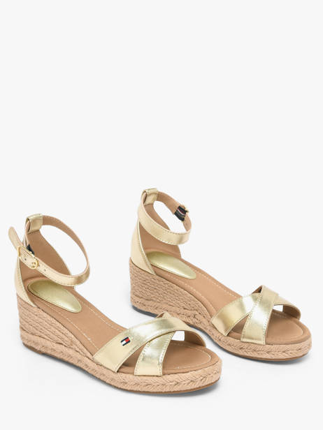 Sandales En Cuir Tommy hilfiger Or women 93330HS vue secondaire 1