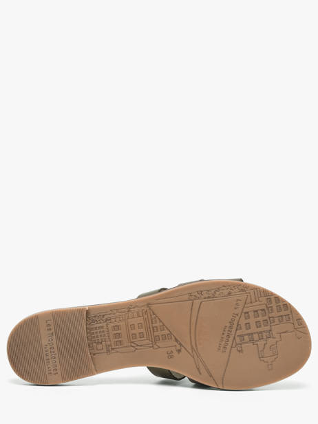 Mules Hamia En Cuir Les tropeziennes Vert women HAMIA vue secondaire 4