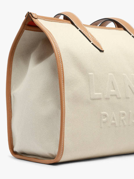 Sac Porté épaule Jour Toile Et Cuir Lancel Beige jour A14028 vue secondaire 2