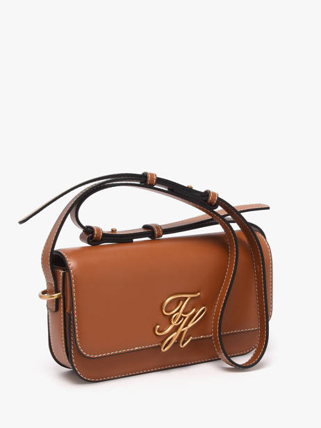 Sac Bandoulière Th Script Cuir Tommy hilfiger Marron th script AW18399 vue secondaire 2