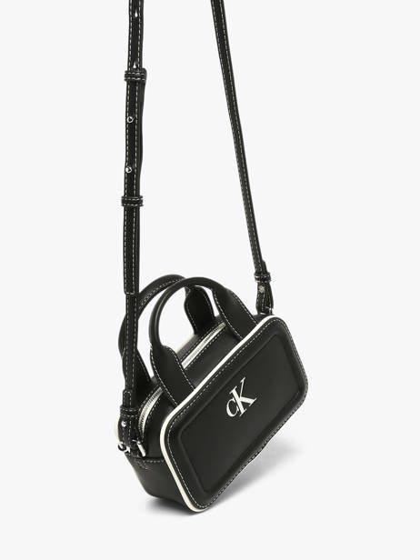 Sac Bandoulière Contrast Calvin klein jeans Noir contrast 4F1257G vue secondaire 2