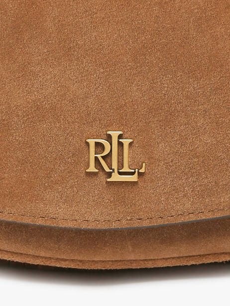 Sac Bandoulière Dryden Cuir Lauren ralph lauren Marron dryden 31P11793 vue secondaire 2