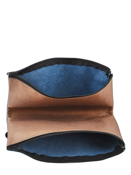 Porte-monnaie Ã  Ã©lastique Cuir Etrier Bleu bandit manchot f EBM121 vue secondaire 1