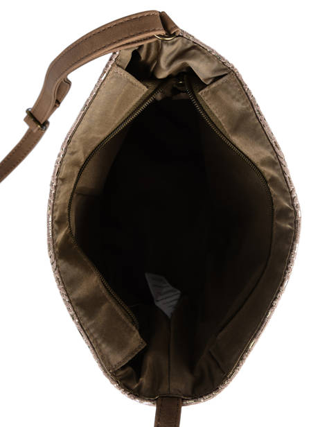 Crossbody Bag Irisé Raffia Le voyage en panier Beige guimauve PM289 other view 4