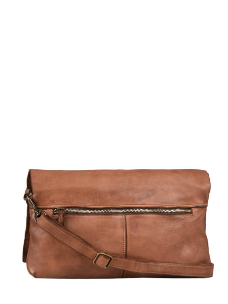 Sac BandouliÃ¨re Heritage Cuir Biba Marron heritage BT5 vue secondaire 4