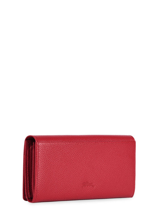 Longchamp Le foulonnÃ© Portefeuilles Rouge