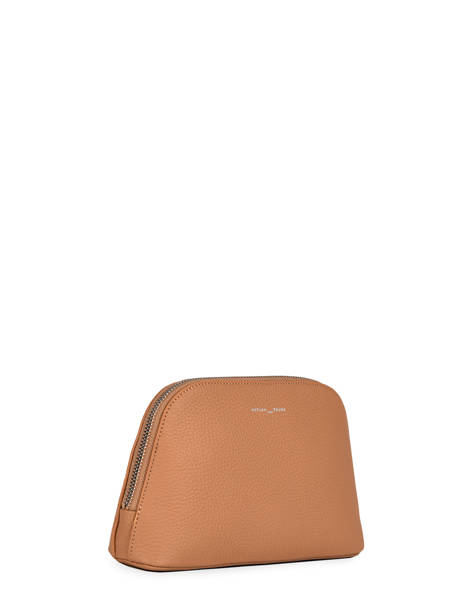 Trousse ZippÃ©e Cuir Nathan baume Marron nathan 4 vue secondaire 2