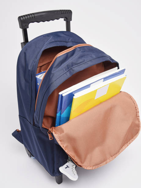 Sac A Dos Ã  Roulettes 2 Compartiments Tann's Bleu les fantaisies g 22-73111 vue secondaire 2