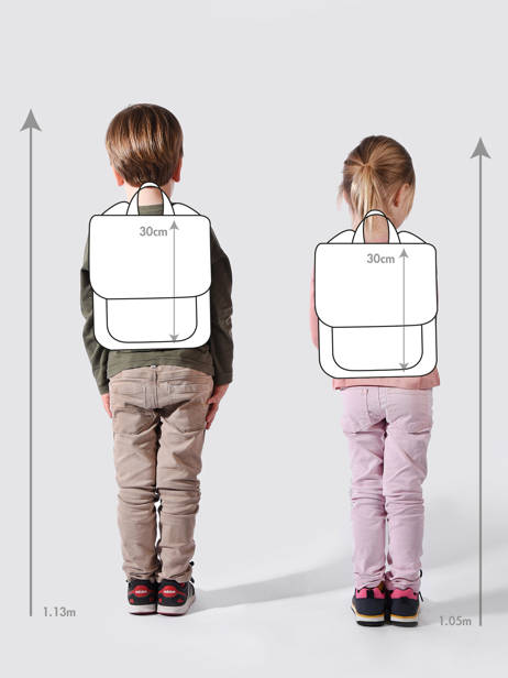 Sac Ã  Dos 1 Compartiment Kidzroom Rose dress up 1374 vue secondaire 1