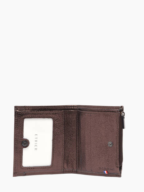 Porte-monnaie Etincelle IrisÃ©e Cuir Etrier Marron etincelle irisee EETI810 vue secondaire 1