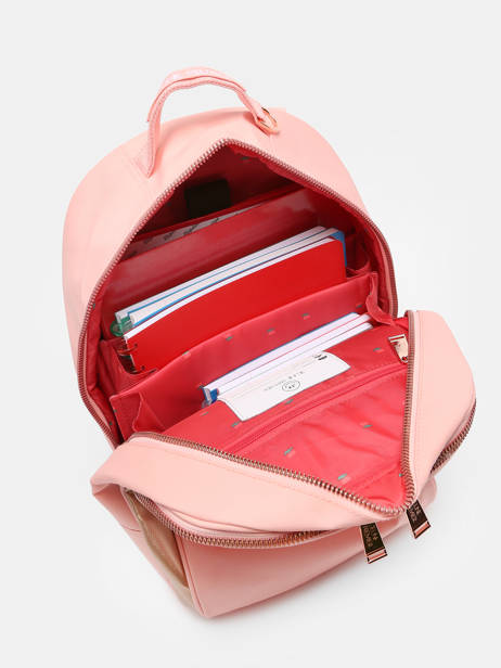 Sac Ã  Dos James 3 Compartiments Jeune premier Rose daydream girls G vue secondaire 3