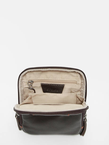 Sac BandouliÃ¨re S FoulonnÃ© Cuir Etrier Marron foulonne EFOU728S vue secondaire 3