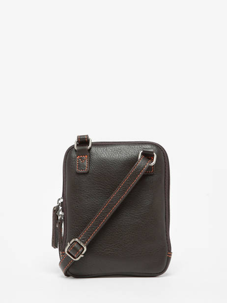 Sac BandouliÃ¨re S FoulonnÃ© Cuir Etrier Marron foulonne EFOU728S vue secondaire 4